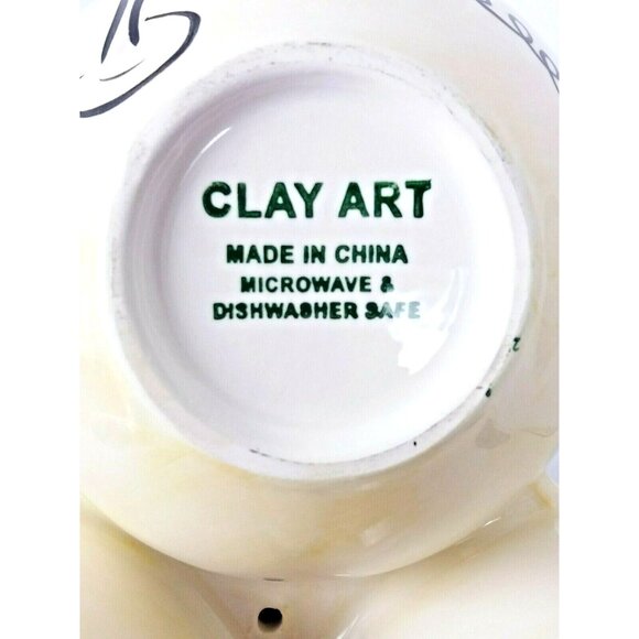 Clay Art Wine Cheese Condiment Dip Dish Server Ceramic Appetizer Entertaining Ho - Picture 9 of 9